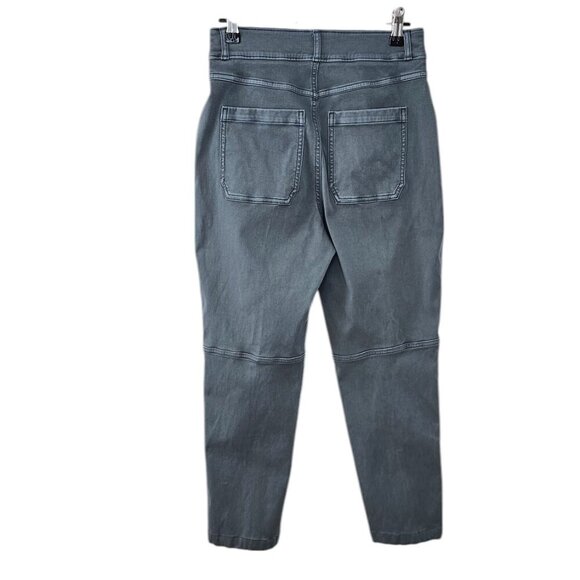 SPANX Stretch Twill Straight Leg Pant, Hazy Blue Gray, Shaping, Size Small - Picture 2 of 12